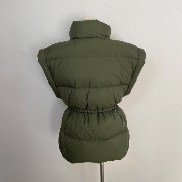 Wilfred Laramie Puffer Vest In Olive Green | Women’s Size Small - Picture 4 of 8